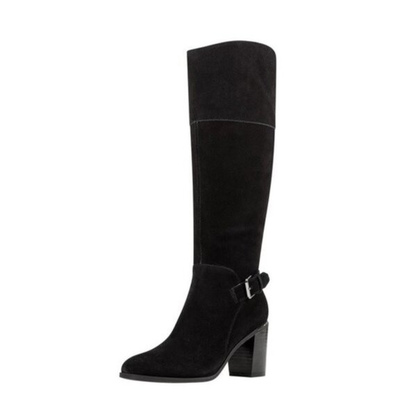 Bandolino Ollia Tall Suede Block Heel Boot - Picture 1 of 11